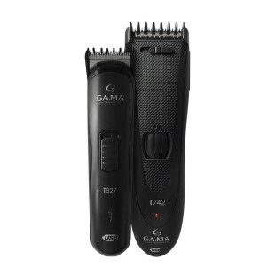 KIT MÁQUINA DE CORTE GAMA - T747 BLACK TITANIUM - USB BIVOLT
