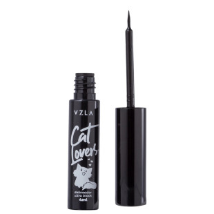DELINEADOR LÍQUIDO VIZZELA - CAT LOVERS - ULTRA BLACK - PRETO