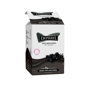 CERA DEPIMIEL 1KG EM BARRA - QUENTE - NEGRA