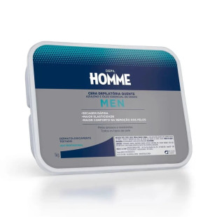 CERA DEPIL BELLA 1KG EM BARRA - QUENTE - HOMME