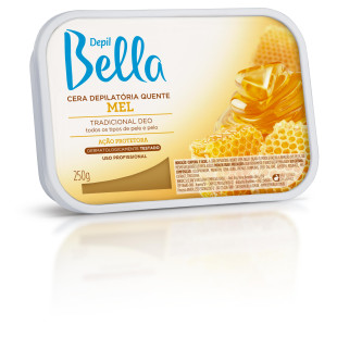 CERA DEPIL BELLA 250G EM BARRA - QUENTE - MEL