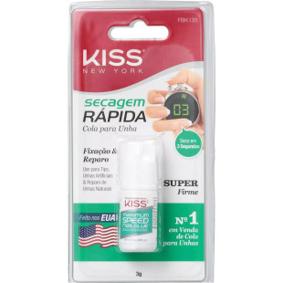 COLA PARA UNHA KISS 3G - SECAGEM RÁPIDA