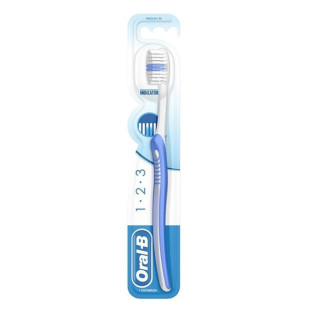 ESCOVA DENTAL ORAL B - 123 LIMPEZA BRILHANTE - MÉDIA