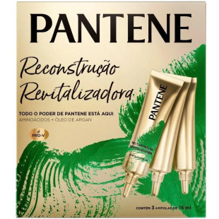 AMPOLA CAPILAR PANTENE RESTAURAÇÃO - ARGAN - 3 UNIDADES