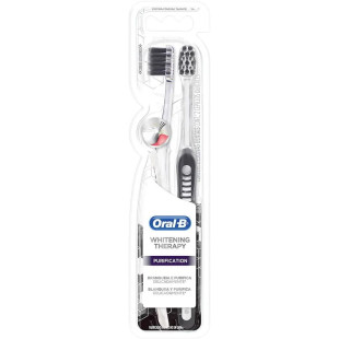 ESCOVA DENTAL ORAL B WHITENING THERAPY PURIFICATION - MACIA - 2 UNIDADES