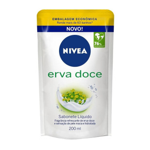 SABONETE LÍQUIDO NÍVEA 200ML - ERVA DOCE - REFIL