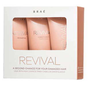 KIT BRAÉ REVIVAL 60ML - SHAMPOO + CONDICIONADOR + MÁSCARA 60G
