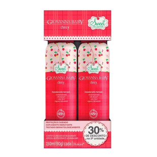 KIT DESODORANTE AEROSOL GIOVANNA BABY CHERRY - 2 UNIDADES