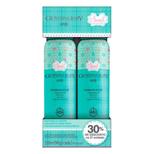 KIT DESODORANTE AEROSOL GIOVANNA BABY CANDY - 2 UNIDADES