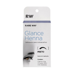 HENNA PARA SOBRANCELHA GLANCE 3.5G - PRETO