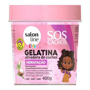GELATINA SALON LINE 400G KIDS - SOS CACHOS - HIDRATAÇÃO
