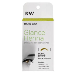HENNA PARA SOBRANCELHA GLANCE 3.5G - LOIRO ESCURO