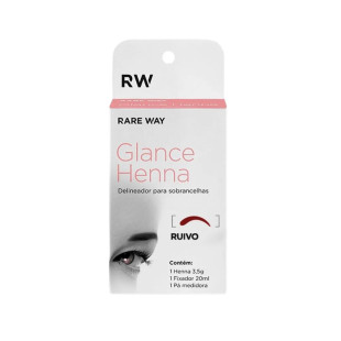 HENNA PARA SOBRANCELHA GLANCE 3.5G - RUIVO