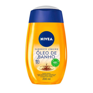 SABONETE LÍQUIDO NIVEA 200ML - ÓLEO DE BANHO
