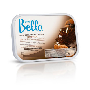 CERA DEPIL BELLA 250G EM BARRA - QUENTE - NEGRA