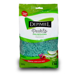 CERA DEPIMIEL 1KG EM PÉROLAS - QUENTE - VEGETAL