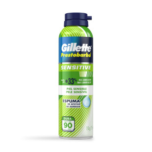 ESPUMA DE BARBEAR GILLETTE PRESTOBARBA 150G SENSITIVE