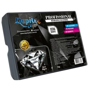 CERA DEPILE PLUS 1KG QUENTE - NEGRA