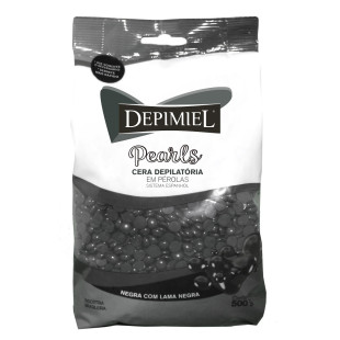 CERA DEPIMIEL 500G EM PÉROLAS - QUENTE - NEGRA