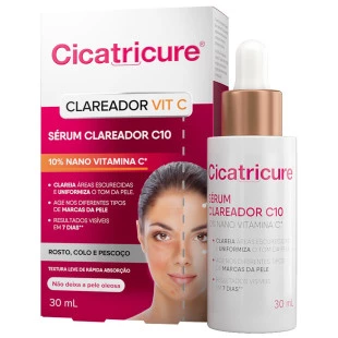 SÉRUM FACIAL CICATRICURE 30ML - CLAREADOR VITAMINA C