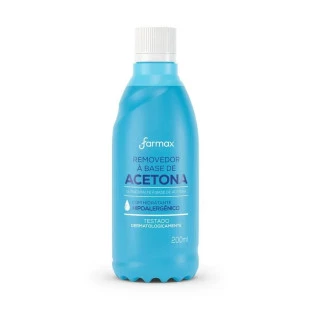 REMOVEDOR DE ESMALTE FARMAX 200ML A BASE DE ACETONA
