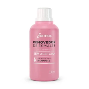 REMOVEDOR DE ESMALTE FARMAX 100ML SEM ACETONA