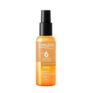 ÓLEO BRONZEADOR SUNLESS 120ML - CENOURA -  FPS 6