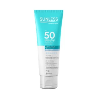 PROTETOR SOLAR FACIAL SUNLESS 60G - TOQUE SECO - FPS 50