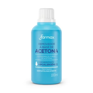 REMOVEDOR DE ESMALTE FARMAX 100ML A BASE DE ACETONA