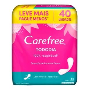 PROTETOR DIÁRIO CAREFREE - TODODIA - 40 UNIDADES