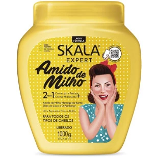MÁSCALA CAPILAR SKALA 1KG - AMIDO DE MILHO 2 EM 1