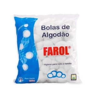 ALGODÃO HIDRÓFILO FAROL 100G BOLA