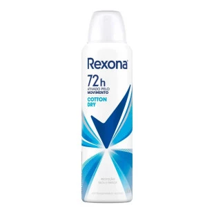 DESODORANTE AEROSOL REXONA 150ML - COTTON DRY