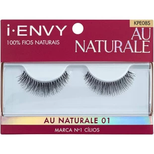 CÍLIOS POSTIÇOS KISS I-ENVY - AU NATURALE 01 - 1 PAR