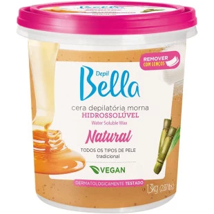 CERA DEPIL BELLA 1.3KG HIDROSSOLÚVEL - NATURAL