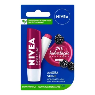 PROTETOR LABIAL HIDRATANTE NÍVEA 4,8G - AMORA SHINE
