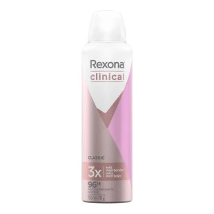 DESODORANTE AEROSOL REXONA CLINICAL 150ML - WOMEN CLASSIC