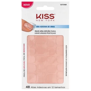 ABA ADESIVA DE UNHA POSTIÇA KISS SGT01BR - 48 UNIDADES