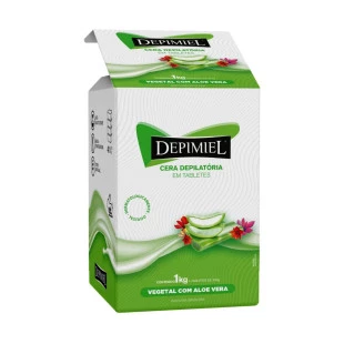 CERA DEPIMIEL 1KG EM BARRA - QUENTE - VEGETAL