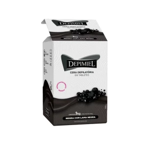 CERA DEPIMIEL 1KG EM BARRA - QUENTE - NEGRA