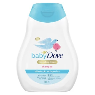 SHAMPOO DOVE BABY 200ML - HIDRATAÇÃO