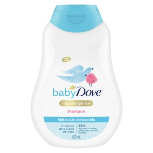 SHAMPOO DOVE BABY 400ML - HIDRATANTE ENRIQUECIDA