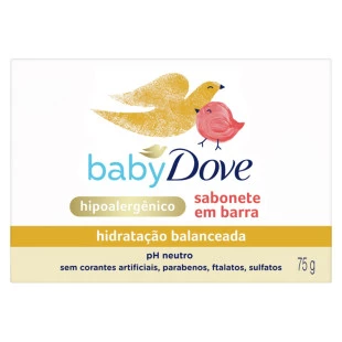 SABONETE EM BARRA DOVE BABY 75G - HIDRATAÇÃO BALANCEADA