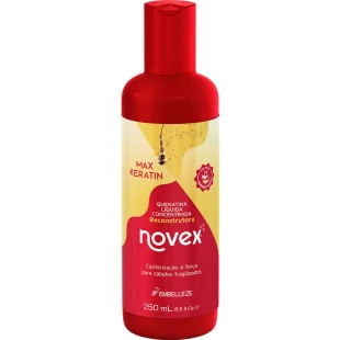 RECARGA DE QUERATINA NOVEX 250ML RECONSTRUTOR - MAX KERATIN