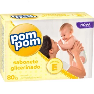 SABONETE EM BARRA POM POM 80G - GLICERINADO