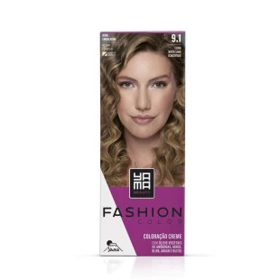 COLORACAO YAMA FASHION COLOR 9.1 - LOURO MUITO CLARO ACINZENTADO