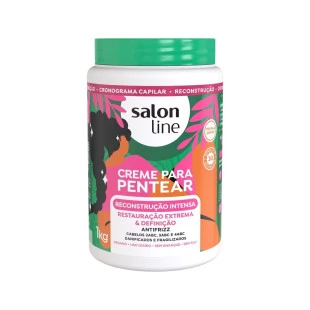 CREME PARA PENTEAR SALON LINE 1KG - RECONSTRUCAO INTENSA