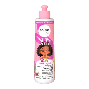 ATIVADOR DE CACHOS SALON LINE 300ML - SOS CACHOS KIDS - HIDRATAÇÃO