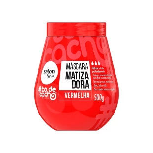 MASCARA DE HIDRATAÇÃO SALON LINE 500G - MATIZADORA VERMELHA - VERMELHÃO DO PODER