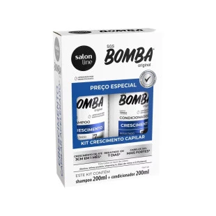 KIT SALON LINE SOS BOMBA ORIGINAL - SHAMPOO + CONDICIONADOR